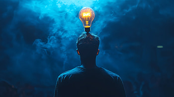 Illuminating Ideas: A Ultra, man, Idea, light bulb, creativity, illumination HD wallpaper