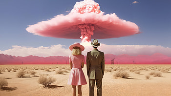 Barbenheimer, oppenheimer, barbie-movie, barbie, 2023-movies, pink HD wallpaper
