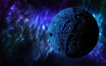 4лб nebula, asteroid, planets, 3D art, stars, NASA, sci-fi, galaxy HD wallpaper