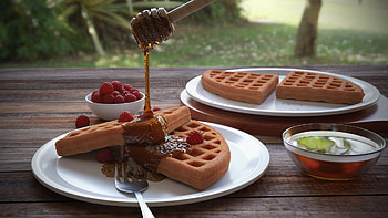Sasi Datla waffle, delight, Gourmet treat, Food graphy HD wallpaper