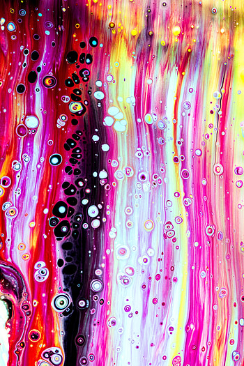 Abstract, Bubbles, Divorces, Multicolored, Motley, Paint, Liquid HD phone wallpaper