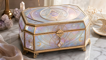 Celestial Opal Jewelry Box — HD wallpaper