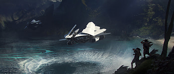 Arrival on Nova 7, Sci Fi, spaceship HD wallpaper