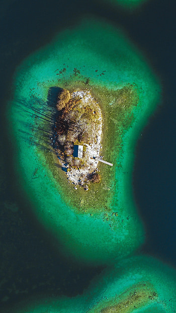 Nature, Sea, View From Above, Island HD phone wallpaper