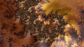 Trippy Psychedelic Fractal, colorful, colors, orange (Color), Abstract, fractal HD wallpaper
