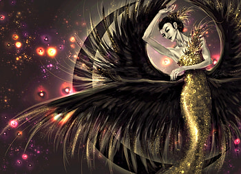 Dark Angel, Angel, pretty, Fantasy, Art HD wallpaper