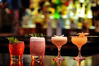 Cocktails, Alcohol, Ice, Glasses, Drinks HD wallpaper