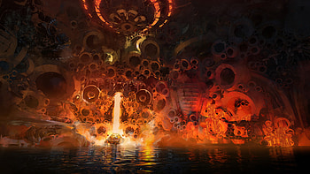 Ember Abyss — Fantasy Cave, fantasy, cave HD wallpaper