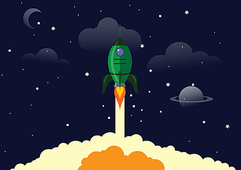 Art, Universe, Vector, Rocket, Launch, Launching HD wallpaper