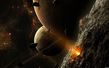 Abstract, Universe, Fire, Shine, Light HD wallpaper