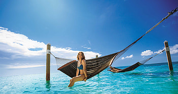 Vacation, Girl, Relax, Ocean, Hammock HD wallpaper