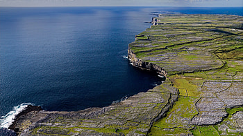 Coast, aerial view, sea, landscape HD wallpaper