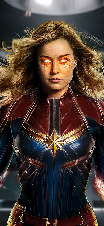 Captain Marvel, Movie, background, High definition HD phone wallpaper