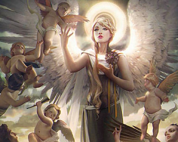 Fantasy Girl, wings, fantasy, art, angels HD wallpaper