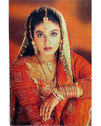 Raveena Tandon, bride, sari, Bollywood HD phone wallpaper