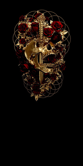 Skull, body_jewelry, art HD phone wallpaper