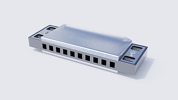 Harmonica products, Blender market, Music creation, Digital assets HD wallpaper