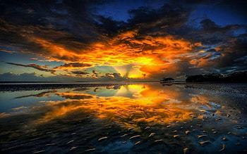 Landscape, Sunset HD wallpaper