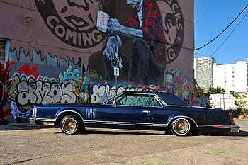 1979-Lincoln-Continental-Mark-V, Lowrider, Black, Classic, 1979 HD wallpaper