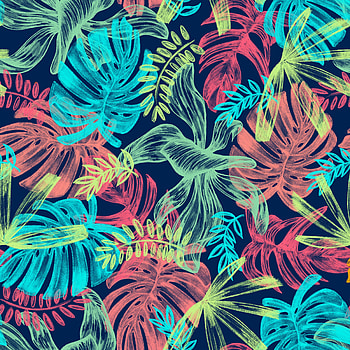 Illustration, digital art, leaf, colorful HD phone wallpaper