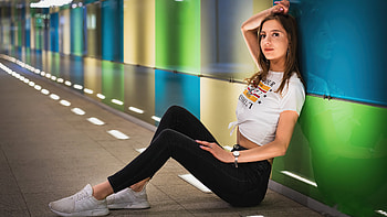 Girl Sitting Time Lapse, girls, model HD wallpaper