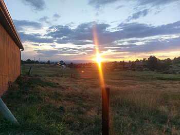 A Colorado Afternoon, barn, outdoors, sunsets, sky, nature, afternoon, Colorado HD wallpaper