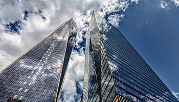 Buildings, sky, modern, architecture, new york HD wallpaper