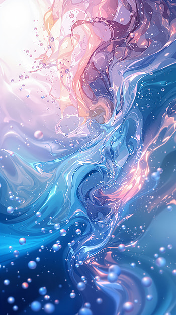Liquid Aurora — Pastel , Abstract, water, wave, Liquid HD phone wallpaper
