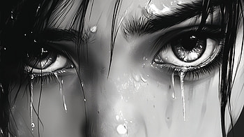 Emotional Depth: A Sad Woman Crying in Ultra, woman, sad, crying, eye, portrait HD wallpaper
