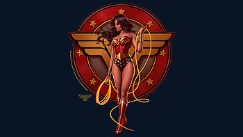 Wonder Woman 1987, fan art, minimal HD wallpaper