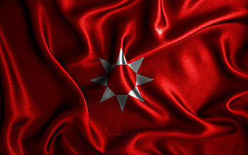 Rivas-Vaciamadrid flag, , silk wavy flags, spanish cities, Day of Rivas-Vaciamadrid, Flag of Rivas-Vaciamadrid, fabric flags, 3D art, Rivas-Vaciamadrid, cities of Spain, Rivas-Vaciamadrid 3D flag HD wallpaper
