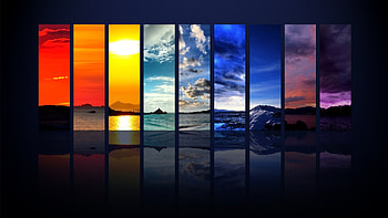 ... dark nature multi colors view pixcorners ... HD wallpaper