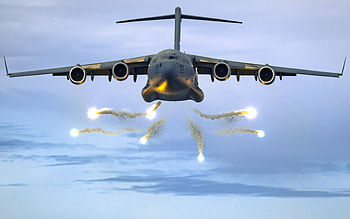 Boeing C-17 Globemaster III, american military transport aircraft, US air force, military aircraft, C-17 in flight HD wallpaper
