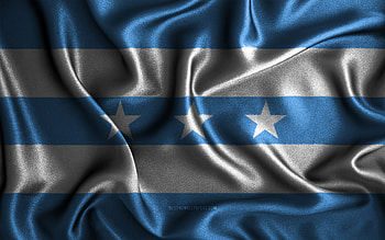Guayas flag, , silk wavy flags, ecuadorian provinces, Day of Guayas, fabric flags, Flag of Guayas, 3D art, Guayas, Provinces of Ecuador, Guayas 3D flag, Ecuador HD wallpaper