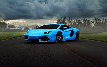 Lamborghini Auto, Ice blue beauty, Bold and captivating, Frozen elegance HD wallpaper
