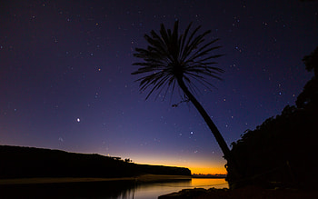 Stars Landscape, stars, nature, landscape HD wallpaper