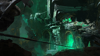 Temple of the Emerald Rift — Fantasy, fantasy, temple HD wallpaper