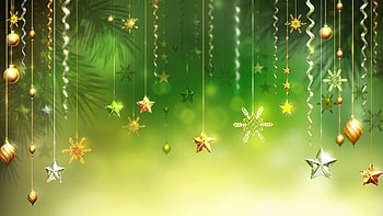 Happy Holidays!, yellow, green, star, craciun, christmas, card, new year HD wallpaper