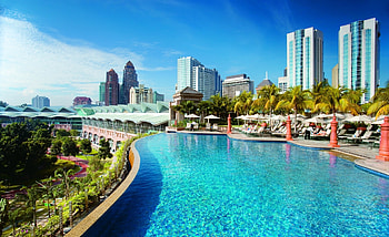 Kuala Lumpur Malaysia, blue sky, kuala lumpur, malaysia, pool, relax, enjoy HD wallpaper