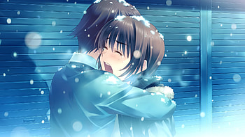 White Album 2 Anime Couple – Emotional Winter Embrace, Anime, White Album 2, anime couple HD wallpaper