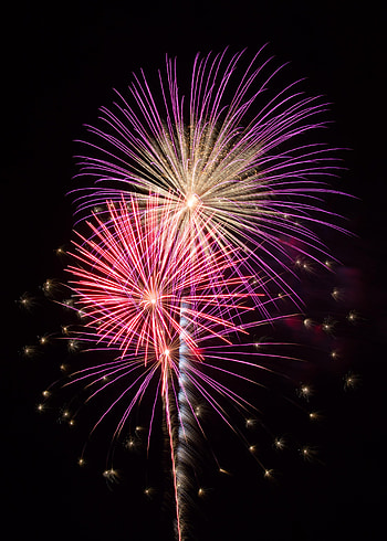 Holidays, Sky, Salute, Sparks, Flash, Fireworks, Firework HD phone wallpaper