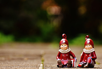 Advent Decoration, Deco, Figures, Winter, Red, Advent HD wallpaper