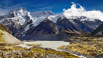 South Island, New Zealand, Climate change, Southern Alps HD wallpaper