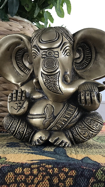 3d Ganesh, Beautiful Background HD phone wallpaper