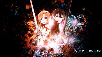 Yuuki Asuna & Kirigaya Kazuto, mmo, glow, awesome, uniform, artistic, nice, sword art online, mmorpg, digital, cg, fantastic, couple, outfit, white, art, sword, jacket, kazuto, girl, yuuki, anime girl, sao, anime, pretty, light, elucidator, brown hair, katana, kirigaya kazuto, blue, kirito, black, cute, the black swordsman, yuuki asuna, beauty, brown, rapier, game, amazing, black eyes, stunning, coat, kirigaya, brown eyes, incredible, custom, asuna, beautiful, black hair, blade, vrmmorpg, boy, guild, rpg, red, love, cool, weapon, anime boy HD wallpaper