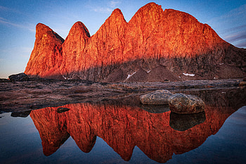 Bjorne Islands Sunrise Greenland , reflection, island, nature HD wallpaper
