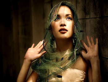 VEILED BEAUTY, veil, face, pretty, woman HD wallpaper