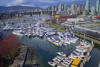 Boats, see, city, , canada HD wallpaper