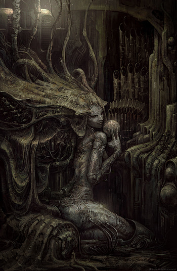 Hive Qween, H.R. Giger HD phone wallpaper