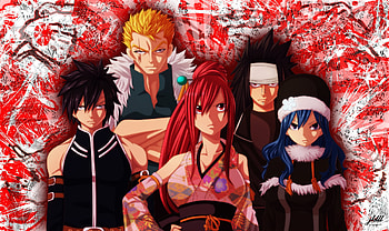 Anime art, Fairy Tail characters, Ezra Scarlet, Gajeel Redfox HD wallpaper